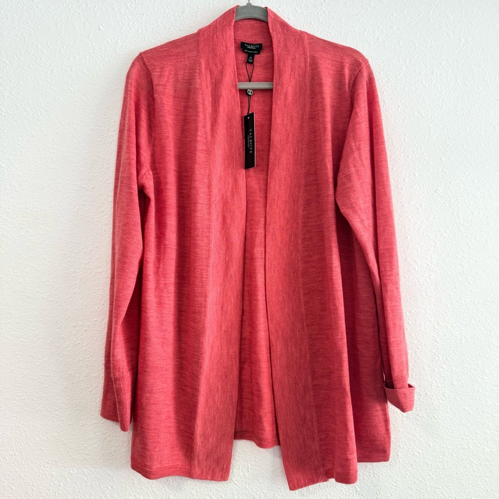 Talbots 100% Merino‎ Wool Cardigan NWT Size XL